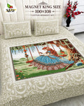 "MAGNET Pure Cotton King Size Bedsheet Set"