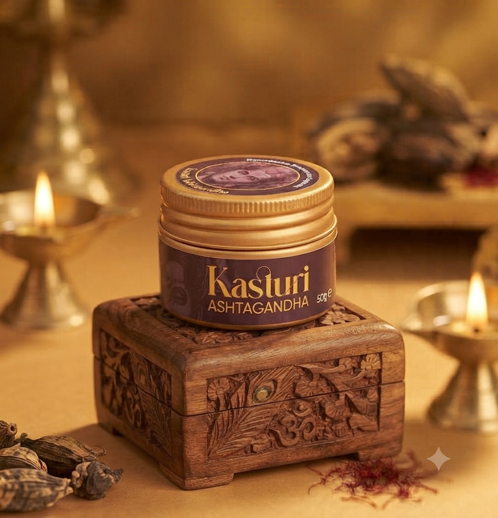 Experience the divine fragrance and purity of Premium Kasturi Ashtagandha