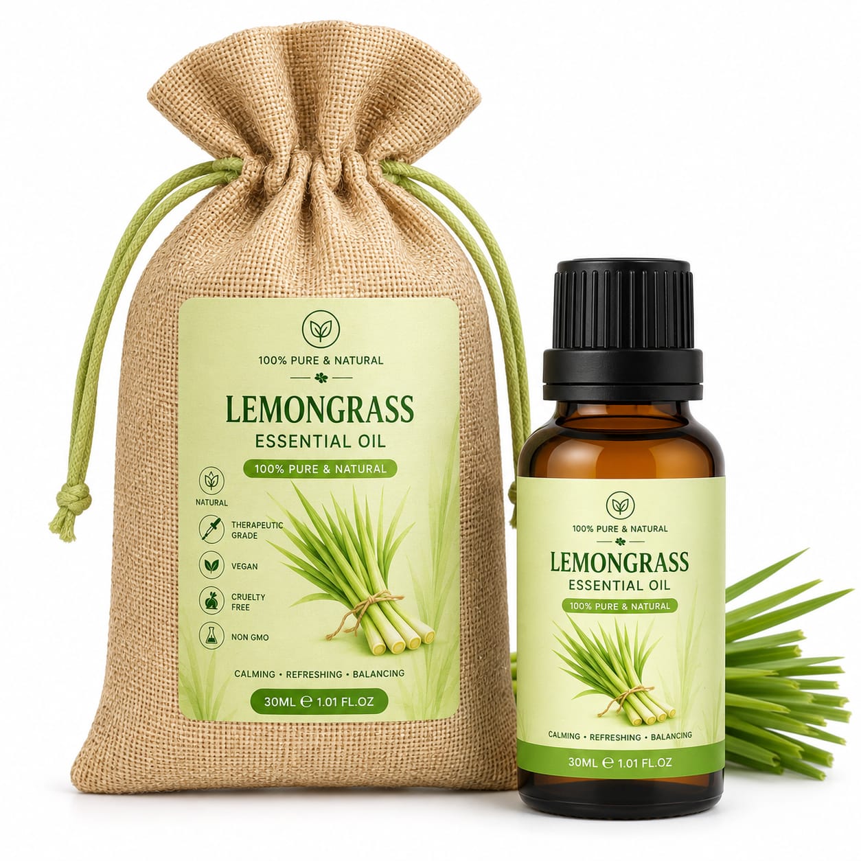 Premium Lemongrass Essential Oil,