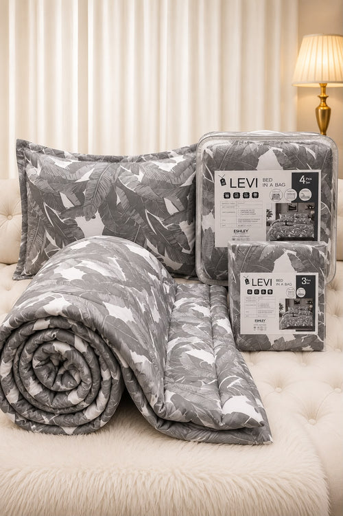 " LEVI  Comforter Set with Bedsheet"