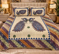 "Ethnic 100% Pure Cotton Premium Reversible Bedcover – King Size"