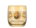 "Peacock Gold Decal Glasses – Premium Royal Serving Set"