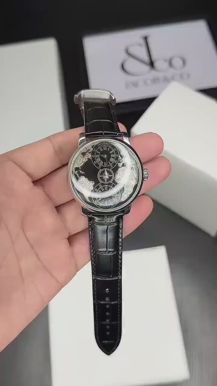 Here are the details for the luxury-style timepiece.Brand: Jacob & Co.